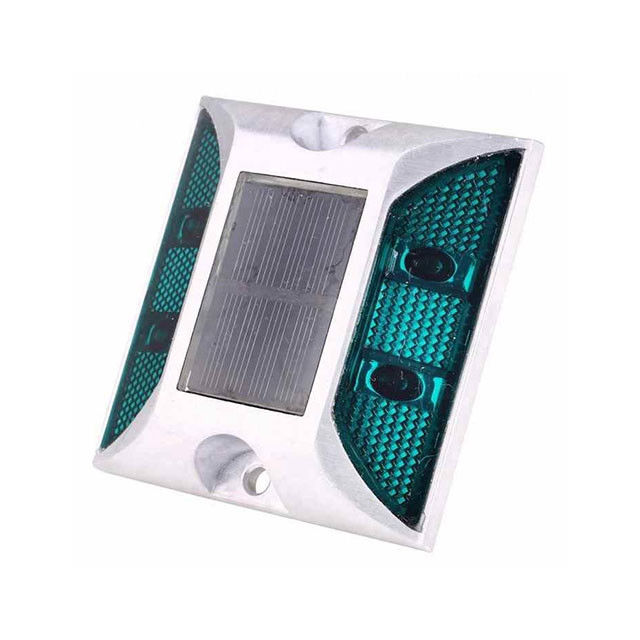 Flashing Road Stud Solar Light Green Color Customized For Dark Road