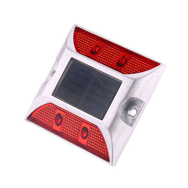 Red Color High Brightness LED Aluminum Solar Road Stud FCC Certificate