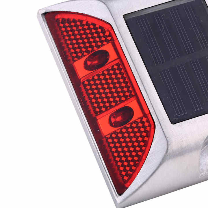 Red Color High Brightness LED Aluminum Solar Road Stud FCC Certificate