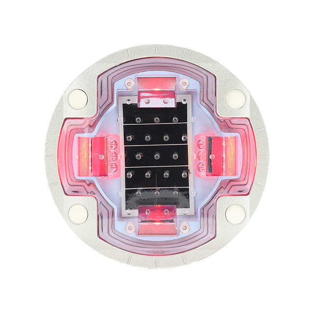 4 Screws Embedded Road Stud Pavement Marker Lights Solar Panel 2.5V 250MA