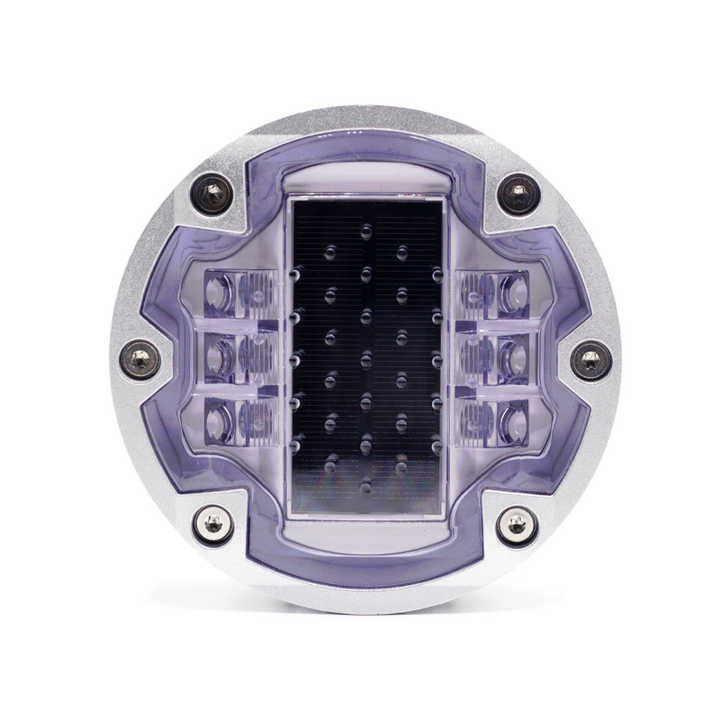6 Screws Embedded Solar Powered Road Studs Marker For Traffic Safety
