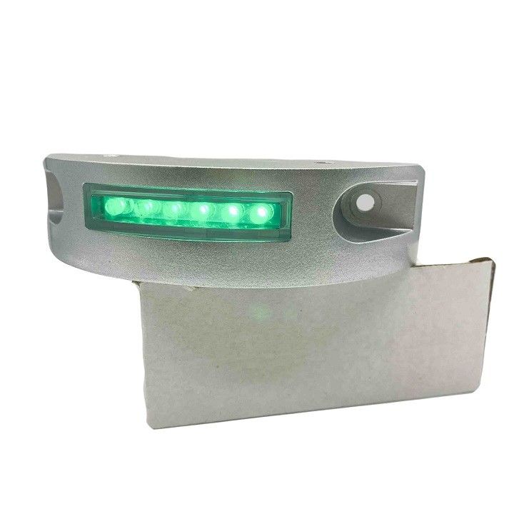 Yellow LED Aluminum Solar Road Stud Half Moon Shape Flashing LED Marker Lights