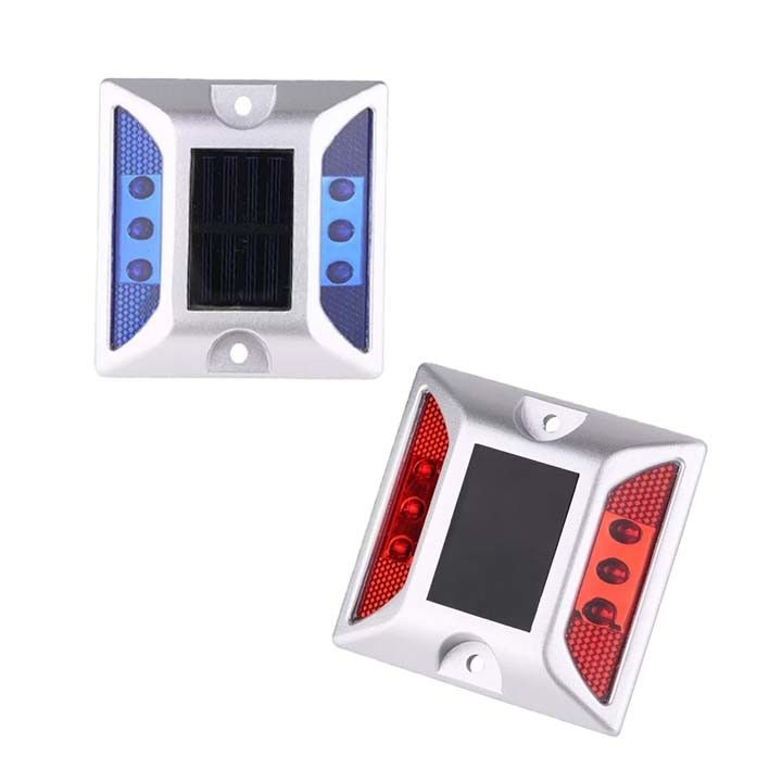Aluminium Cat Eyes Flashing Solar LED Road Studs Cat Eyes For Traffic Safety