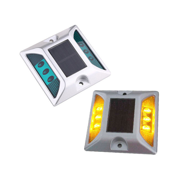 Aluminium Cat Eyes Flashing Solar LED Road Studs Cat Eyes For Traffic Safety