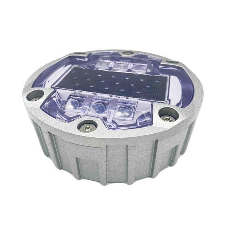 High Brightness LED Solar Road Studs 6 Screws Ground Embedded Solar LED Cat Eye