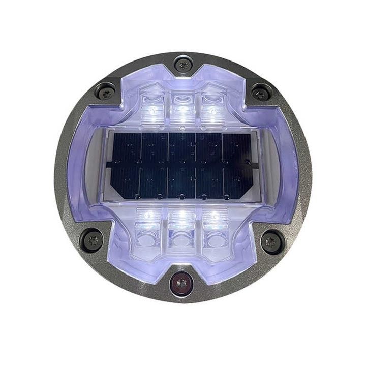 High Brightness LED Solar Road Studs 6 Screws Ground Embedded Solar LED Cat Eye