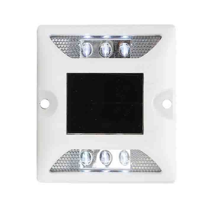 Yellow Led Solar Powered Road Studs Aluminium High Visibility Road Marker Light