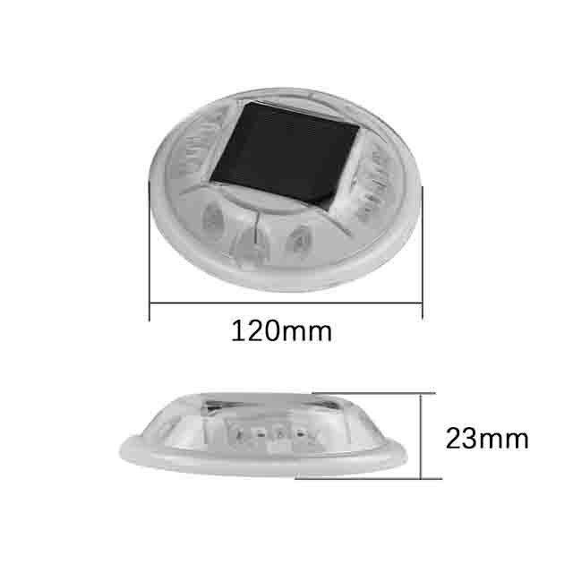 PC Plastic Warning Flashing LED Reflector Solar LED Road Studs Cat Eyes Light