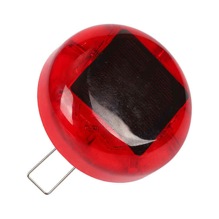 LED Flashing Cat Eyes Round Garden Pavement Marker Light Solar Road Studs Light