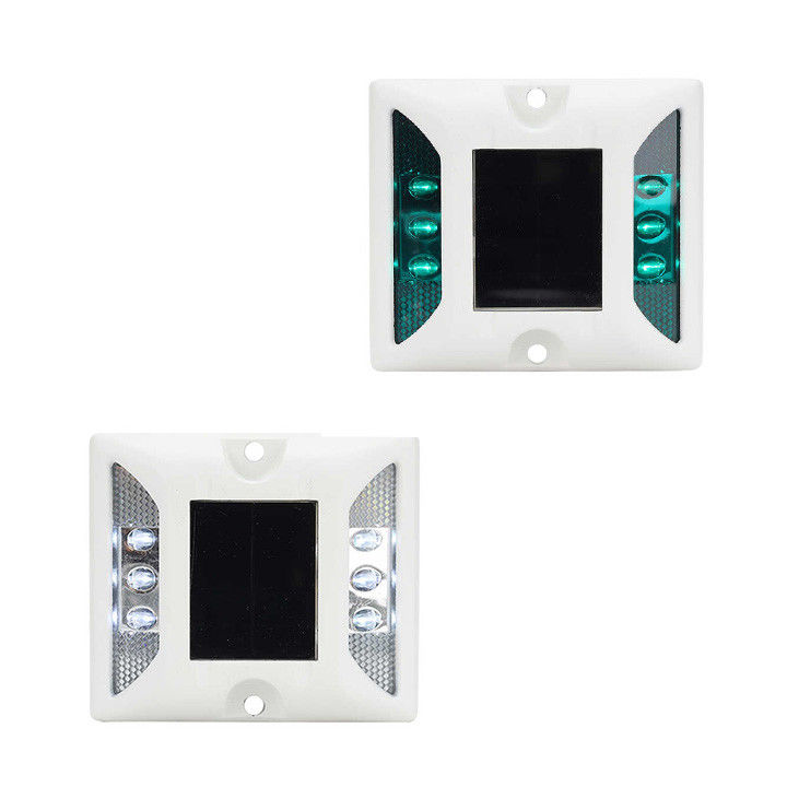 Solar Powered LED Road Studs Light Flashing LED Road Warning Marker Light