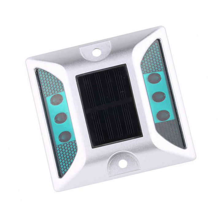 LED Cat Eyes Reflector Reflective IP68 One Side Aluminum Solar Road Stud Light